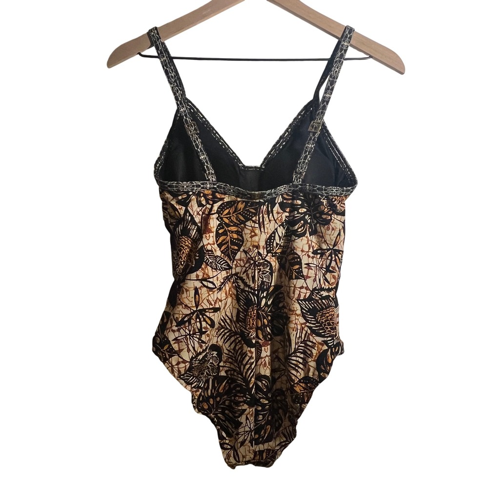 Amoressa by Miracle Suit Dijon Ingot Printed Mesh One-Piece Swimsuit, US Size 8 - Picture 4 of 15